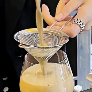 2-Pack Stainless Steel Fine Mesh Cocktail Strainer – Filters Out Drink Sediment for Cocktails, Ideal for Home Bartenders & Kitchen: Removes Tea/Coffee Particles