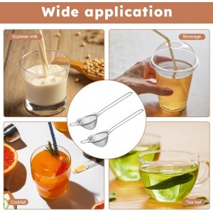 2-Pack Stainless Steel Fine Mesh Cocktail Strainer – Filters Out Drink Sediment for Cocktails, Ideal for Home Bartenders & Kitchen: Removes Tea/Coffee Particles