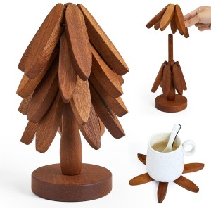 Wooden Trivets for Hot Dishes Shape Set ...