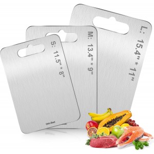 Cutting Board, Stainless Steel Cutting Board for kitchen, Meat,Fruit, Vegetables, S 11.5" * 8"