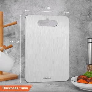 Cutting Board, Stainless Steel Cutting Board for kitchen, Meat,Fruit, Vegetables, S 11.5" * 8"