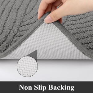 SHACOS Kitchen Rugs Sets of 3 Non Slip Washable Polypropylene Low Pile Absorbent Resist Dirt Kitchen Floor Mat 3 Piece for Entryway, Hallway, Front of Sink (20