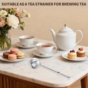 Flour Duster powder sugar shaker duster Stainless Steel Sugar Pick Up and Dust Flour Sifter Powder Sifter with Spring Handle for Baking 2PCS