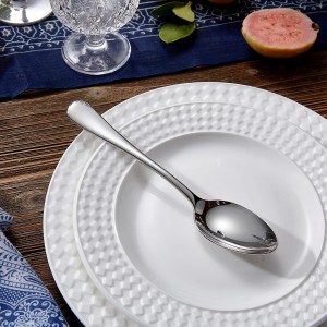 KEAWELL Premium Verona 4-Piece 7.6 inch Spoon Set – 18/10 Stainless Steel, Heavy-Duty Mirror-Finished Flatware for Daily Meals, Hosting and Special Occasions (4, Dinner Spoons)