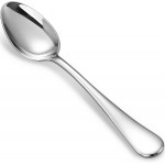 KEAWELL Premium Verona 4-Piece 7.6 inch Spoon Set – 18/10 Stainless Steel, Heavy-Duty Mirror-Finished Flatware for Daily Meals, Hosting and Special Occasions (4, Dinner Spoons)