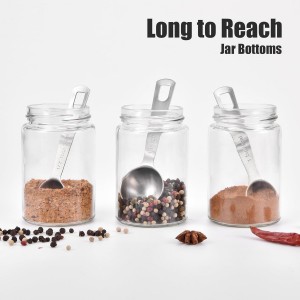 Doosu Measuring Spoons Set of 7-18/8 Stainless Steel Heavy Duty Teaspoons Tablespoons with Engraved Metric & US Measurements, Metal Measure Spoon for Dry and Liquid Ingredients, Dishwasher Safe