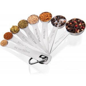 Doosu Measuring Spoons Set of 8-18/8 Sta...