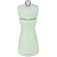 Cole & Mason Kenton Salt and Pepper Mill - Manual Refillable Grinder with Adjustable Ceramic Mechanism - Dining Accessory for Seasoning - Kitchen Tool for Everyday Use - 6 Inch, Sage