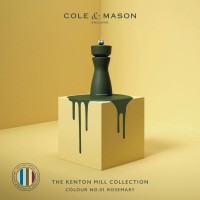 Cole & Mason Kenton Salt and Pepper Mill - Manual Refillable Grinder with Adjustable Ceramic Mechanism - Dining Accessory for Seasoning - Kitchen Tool for Everyday Use - 6 Inch, Rosemary