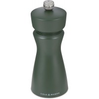 Cole & Mason Kenton Salt and Pepper Mill - Manual Refillable Grinder with Adjustable Ceramic Mechanism - Dining Accessory for Seasoning - Kitchen Tool for Everyday Use - 6 Inch, Rosemary