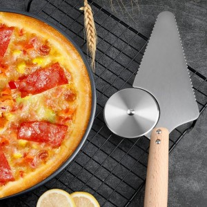 PRETYZOOM Pizza Knife Shovel 11.61 Inch Stainless Steel Blade Cake Spatula Multipurpose Pizza Cutter for Home Restaurant Pizzeria Kitchen Use
