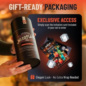 Mixology Bartender Kit with Boston Cocktail Shaker - 9pc Stainless Steel Bar Tool Set - Drink Mixer, Cocktail Accessories, Home Bar Essentials, Martini Barware Set, Men or Women Bartending Gift