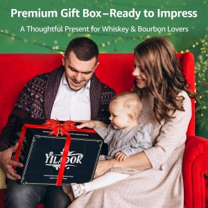 Old Fashioned Smoker Kit – Premium Wooden Gift Box for Whiskey & Cocktails, Electric Fan-Powered 2-in-1 Drink & Food Smoker, Bourbon Whiskey Gift for Men, Complete Set (Smoking Gun Not Required)