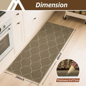 COSY HOMEER Kitchen Rug Non Slip Washable 24