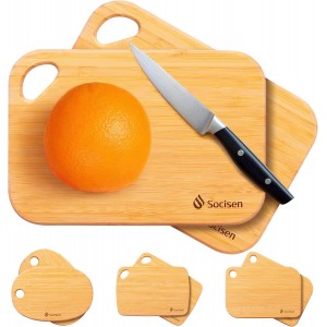 2 Pack Small Bamboo Wood Cutting Board f...