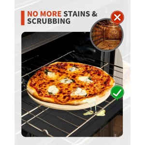 Oven Liners for Bottom of Oven - 2 Pack Large Heavy Duty Oven Mats, 17