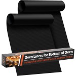 Oven Liners for Bottom of Oven - 2 Pack Large Heavy Duty Oven Mats, 17