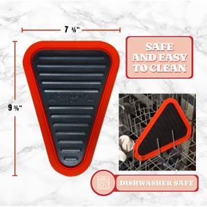 PIZZA PACK Pizza Plate™ – Reheating Tray for Crispy Pizza Leftovers – Microwave & Oven Safe Metal Plate with Silicone Edge – Reusable, Dishwasher Safe, Fits Inside