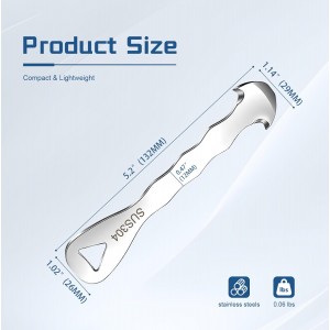 Stainless Steel Citrus Peeler Tool – Orange Peeler for Kitchen, Lemon Peeler, Grapefruit Peeler, Effortless Fruit Peeler with Sharp Blade, Ergonomic Grip, Rust-Resistant, Easy Storage