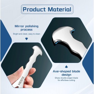 Stainless Steel Citrus Peeler Tool – Orange Peeler for Kitchen, Lemon Peeler, Grapefruit Peeler, Effortless Fruit Peeler with Sharp Blade, Ergonomic Grip, Rust-Resistant, Easy Storage