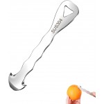 Stainless Steel Citrus Peeler Tool – Orange Peeler for Kitchen, Lemon Peeler, Grapefruit Peeler, Effortless Fruit Peeler with Sharp Blade, Ergonomic Grip, Rust-Resistant, Easy Storage