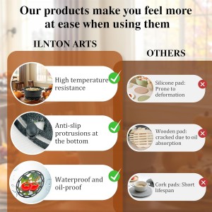 Cast Iron Trivets for Hot Dishes, Round Tomato Metal Trivet for Hots Pots and Pans, Rustic Themed Kitchen Decorative Trivets, Heat Resistant with Free Mitts Gift