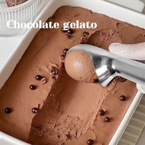 Aluminum Ice Cream Scoop, Large Ice Cream Scooper, Silver, Comfortable to Hold, Lightweight