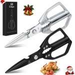 Kitchen Scissors Set - Heavy Duty Japanese Style, Dishwasher Safe, All Purpose Meat Cutting Shears, Sharp Food Scissors for Chicken Bones, Turkey, Fish & Vegetables