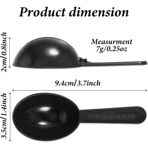 Plastic Coffee Measuring Spoons, 5 Pack Tablespoon Measuring Spoon 7g Short Handle Coffee Scoop for Tea, Protein, Spices, Milk Powders,Sugar, Cereal, Spices