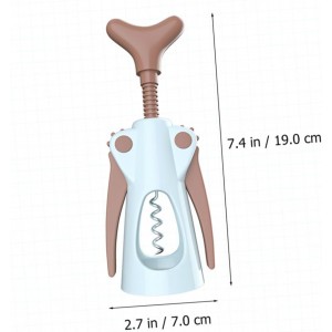 Cabilock Stainless Steel Wine Opener Wing Corkscrew Press Extract Bottle Opener Easy to Clean