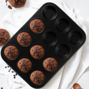 11-Piece Nonstick Baking Pans Set - Professional Grade Carbon Steel Bakeware with Premium Coating- Dishwasher Safe, Stackable, Oven Safe to 450°F (Black)