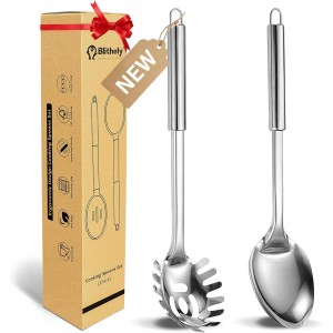 2 Pack Stainless Steel Serving Spoon, He...