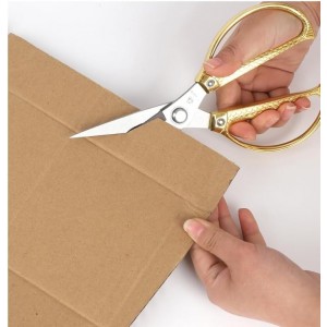 Yellow Office Scissors -Heavy Duty & All Purpose, Pizza scissors Stainless Steel shears, Ideal for Kitchen office & Home Use