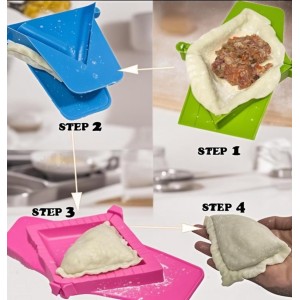 Dumpling Maker Empanada Maker Press - Jannity Triangle Dumpling Ravioli Maker Set Press Pierogi Mold Essential Kitchen Tools for Empanada Dumpling Ravioli Pierogi Hand Pie