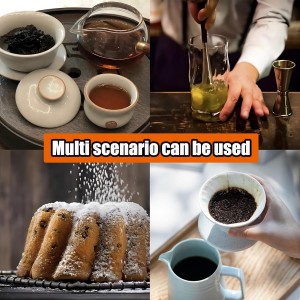 Rose Gold Fine Mesh Strainer - 304 Stainless Steel Handheld Sieve, Small Kitchen Filter for Baking, Tea & Cocktail Making