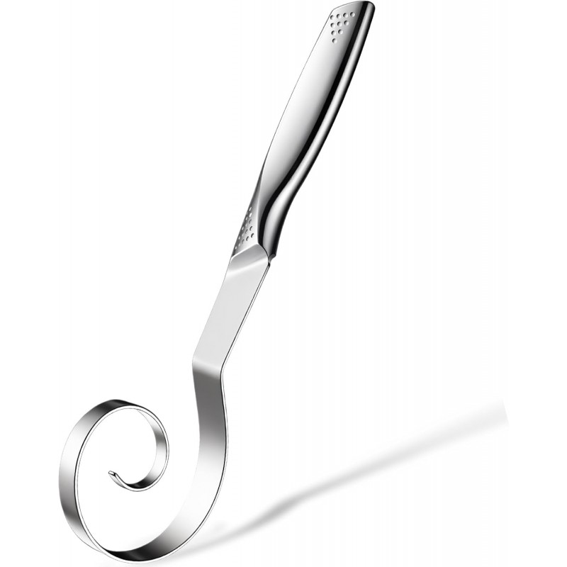 Seamless Danish Dough Whisk Stainless Steel Bread Sourdough Whisks for Cooking, Whisking, Pizza, Pastry, Cake Batter, Biscuits,Dishwasher Safe Dutch Whisk 10