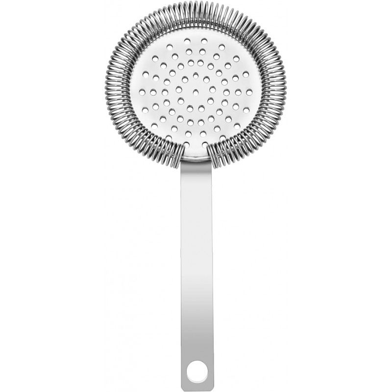 1PC Bar Cocktail Strainer Stainless Steel Fine Filtering Bar Tool Drink Strainer For Home Use, Bar Strainer for Drinks, Bar Tool for Bartender (Silver, 200mm)