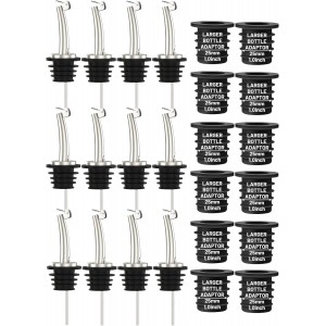 12-Pack Auto Flip Liquor Bottle Pourers ...