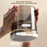 Airtight Coffee Canister, 8oz Coffee Storage Container with Scoop, Kitchen Food Storage Jar for Grounds Coffee, Beans, Tea, Sugar, Flour, Cereal, 800ml