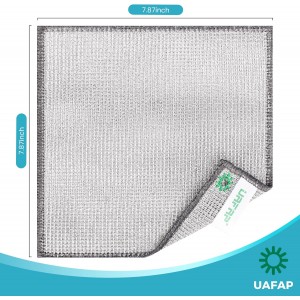 12 PCS Non Scratch Wire Dishcloth, Cleans Fast Without Scratching, Stands Up to Stuck-on Grime, Multi-Surface Safe, Wire Dishwashing Rag Cleaning Power for Everyday Jobs 7.87“ x 7.87”