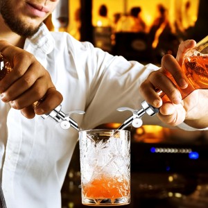 12PCS Weighted Liquor Pour Spout, Stainless Steel Liquor Bottle Pourers, Auto Flip Olive Oil Spout Bottle Pourers for Wine Syrup Vinegar Home Bar Accessories