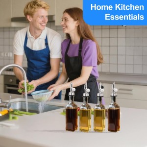 12PCS Weighted Liquor Pour Spout, Stainless Steel Liquor Bottle Pourers, Auto Flip Olive Oil Spout Bottle Pourers for Wine Syrup Vinegar Home Bar Accessories