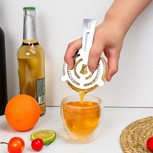 Giantree 16Pack Cocktail Strainer for Drinks, Stainless Steel Bar Bartender Strainer Silver Professional Juice Strainers with High Density Spring Shaker Shelf Mixologists Drinking Water Filtering