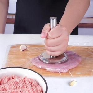 Meat Tenderizer Hammer, 304 Stainless Steel Meat Pounder, Heavy Duty Meat Flattener, Smooth Surface, Dishwasher Safe, Ideal for Tenderizing Meat, Multitasking Kitchen Tool
