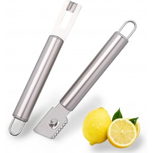 2 Piece Stainless Steel Lemon Zesters, U...