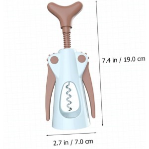 Stainless Wine Bottle Wing Corkscrew Press Extract Opener Design Easy to Use for Parties
