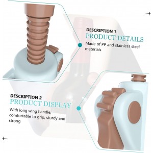 Stainless Wine Bottle Wing Corkscrew Press Extract Opener Design Easy to Use for Parties