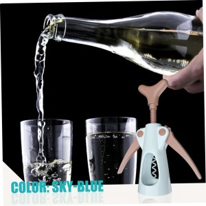Wing Corkscrew with Ergonomic Handle Opening Tool for Home Bars Restaurants and Parties and Comfortable Wing Stopper Wine Opener