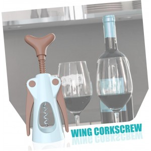 Wing Corkscrew with Ergonomic Handle Opening Tool for Home Bars Restaurants and Parties and Comfortable Wing Stopper Wine Opener
