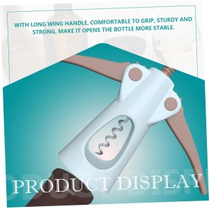 Wing Corkscrew with Ergonomic Handle Opening Tool for Home Bars Restaurants and Parties and Comfortable Wing Stopper Wine Opener